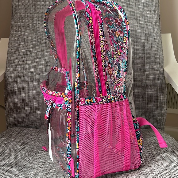Vera Bradley Clear Clearly Colorful Large Backpack Kaleidoscope - Picture 11 of 13